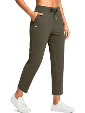 Petite Ankle Pants for Women - 24"/26" with 2 Pockets, Stylish & Comfortable